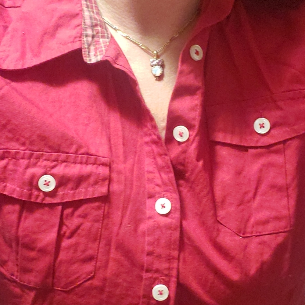 EUC Ladies VanHeusen button up shirt